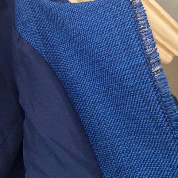 Ann Taylor Loft blue open front jacket-size 4 - Picture 4 of 5